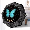 Enchanted Butterfly Mandala Wall Art: Celestial Decor for Your SpaceUmbrella, Portable 3-Fold Compact Umbrella for Men & Women Gift