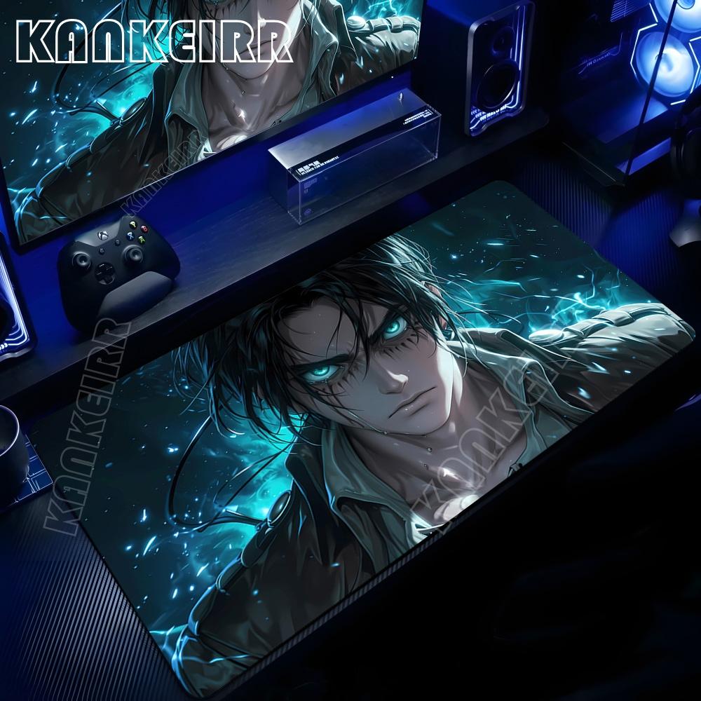 Xxl Cool Attack On Titan Anime Mouse Pad Office Computer Keyboard Gaming Accessories Mousepad NonSlip Desk Mat Pc Large Carpet