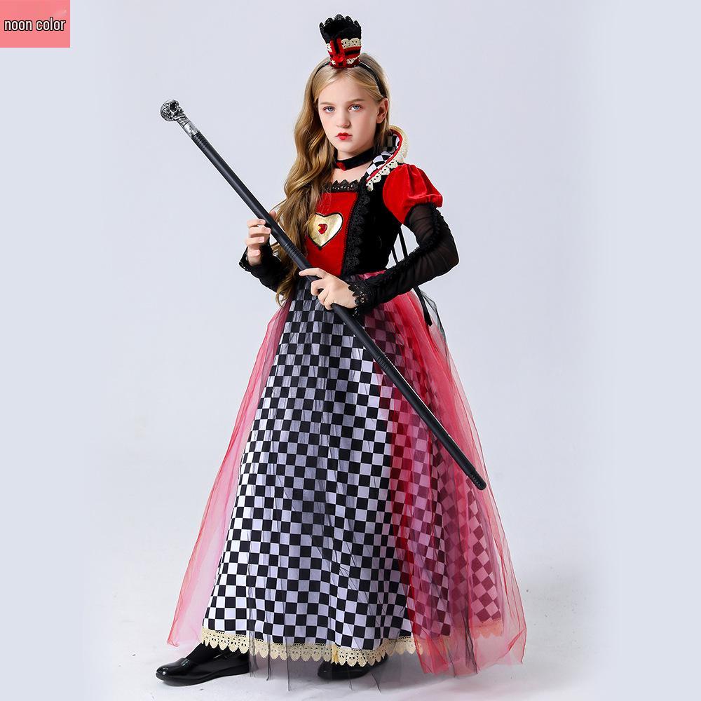 2025 Red Queen of Hearts Cosplay Costume - Alice In Wonderland Halloween Outfit