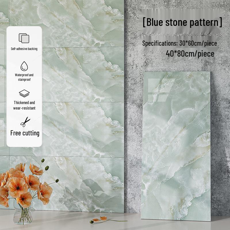 3D Waterproof Oil-Proof Tile Sticker for Kitchen and TV Wall Renovation.