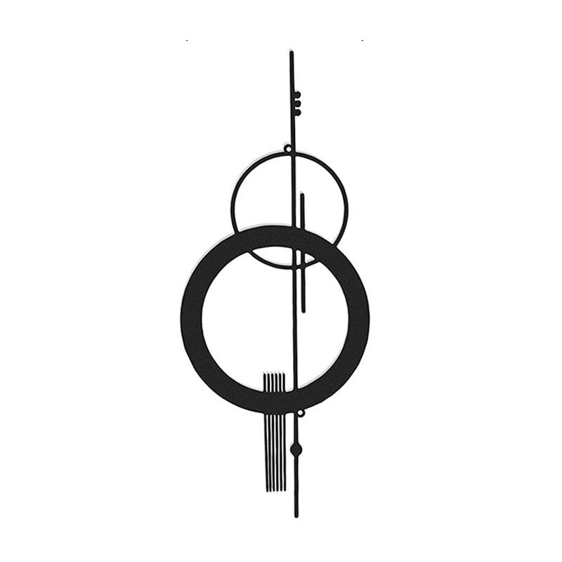 1/2pcs Metal Wall Decor Hanging Wall Art Minimalist Abstract Hollow Vertical Decorations Wall Sculptures Geometric Wall Hanging