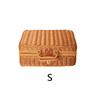 Imitation Rattan Woven Storage Box Vintage Handwoven Case Home Storage Basket Retro Style Decorative Suitcase Hand Gift Box