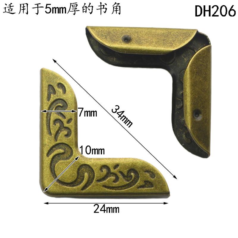 50 Pieces Book Protector Metal  Photo Album Corner Protectors Decoration for Crafting Scrapbooking Angle Cover Menus Notebook