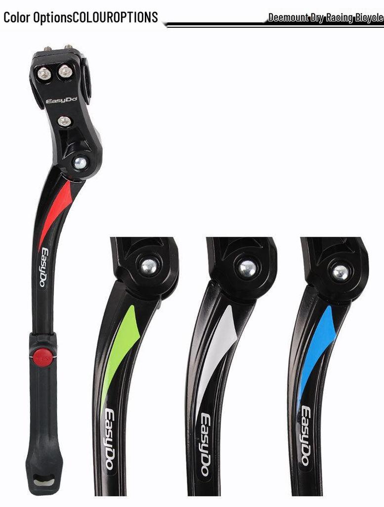 EasyDo KA59 Aluminum Bike Kickstand | Adjustable 24"-29" Mountain Bike Support Stand