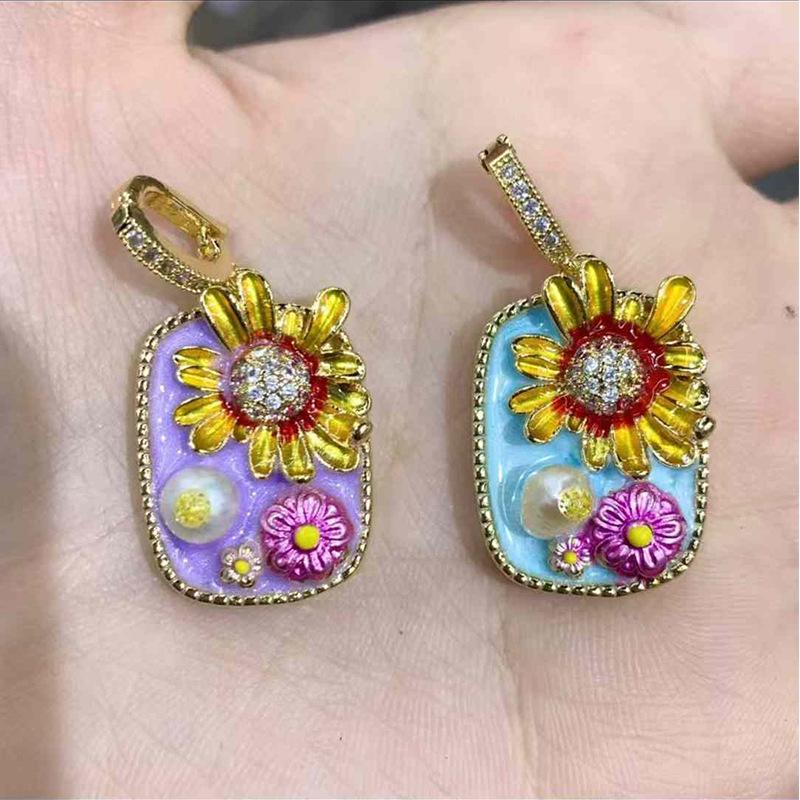 Beliebte Mittelalterliche Ölmalerei Perlenanhänger Halskette – Exquisites Retro DIY Schmuckaccessoire