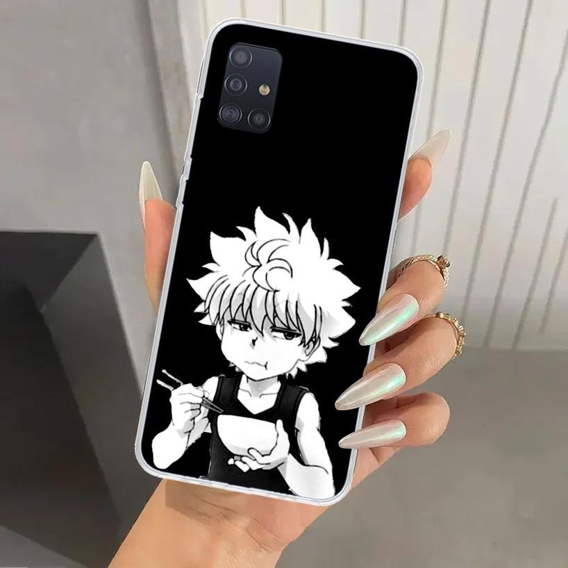Black White Hunter HXH Phone Case for Samsung Galaxy A52 A32 A22 A12 A02S A50S A30S A10S Note 20 Ultra 10 Plus S10 A31 A20 A71 A