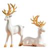 Large European-Style Deer Resin Ornament for Christmas Decoration - Ideal for Entrance, Wine Cabinet, or Display