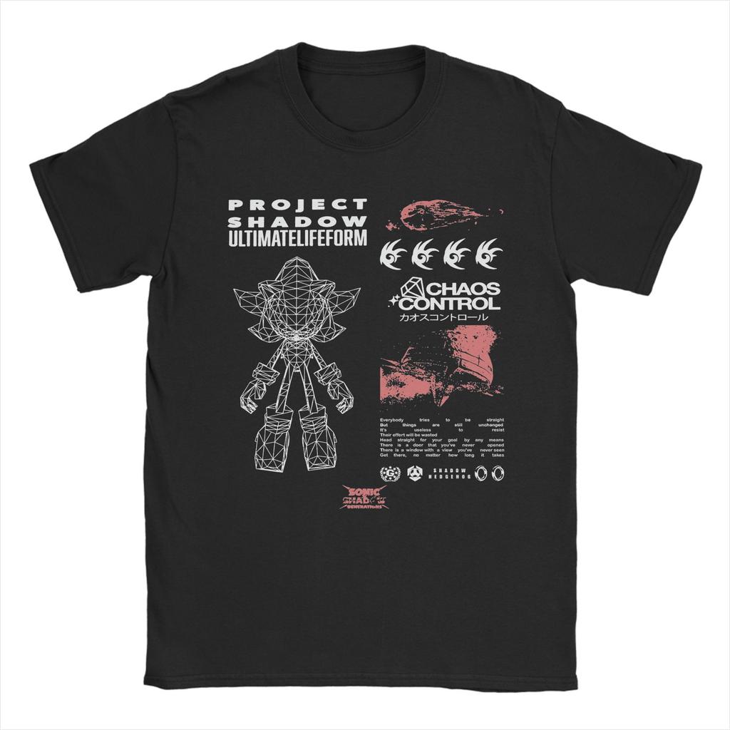 S-Shadows Cool H-Hedgehoged T Shirts Men Cotton Vintage T-Shirt Round Neck  Tees Short Sleeve Clothing Printing