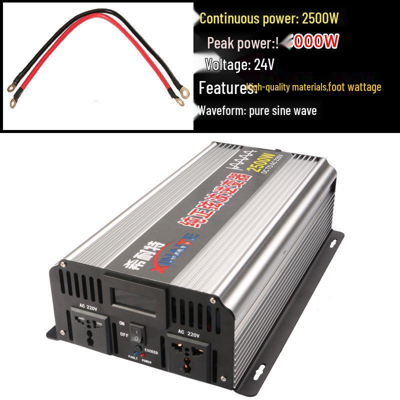 Pure Sine Wave Inverter 3000W/2000W/1000W, 12V/24V/48V to 220V for Car and Home Use