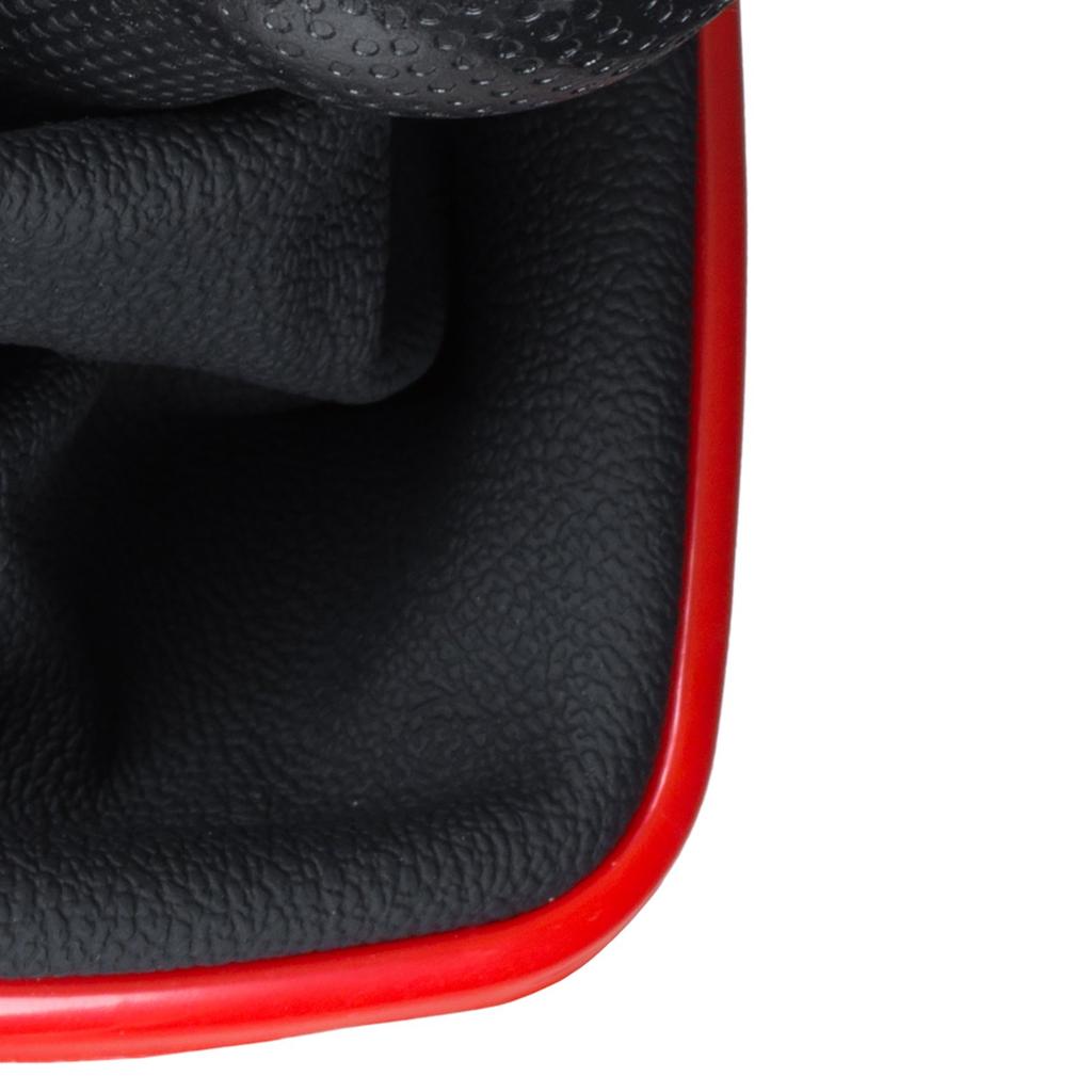 VW Golf IV 97-06 Gear Shift Knob With Boot, Red Frame, 5 Speed, 23 MM