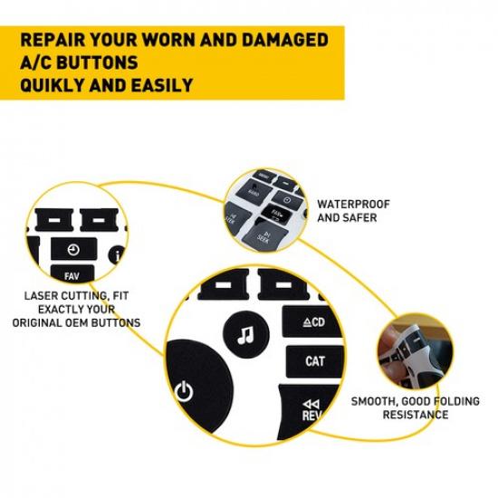 Radio Control Button Repair Decals Stickers Car For Interior GM GMC
