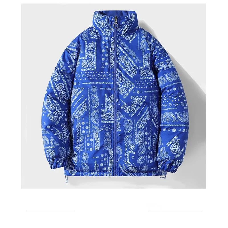 Couples Winter Casual Stand Collar Slim Fit Thick Warm Double Sided Cotton Jacket 