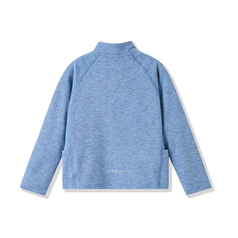 ASK JUNIOR Boys' Half-Placket Brushed Long Sleeve T-Shirt