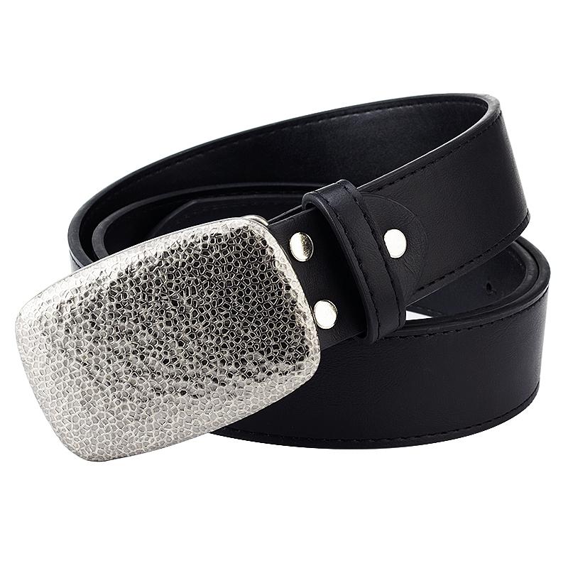 

Модный ремень, большой бренд, серебряная пряжка, простые брюки, Wo Keans Waistand