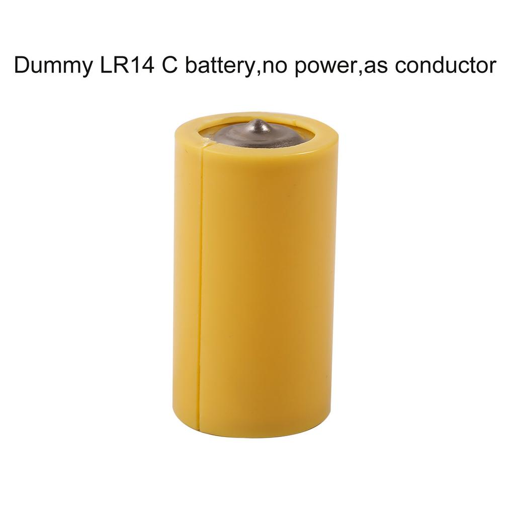 6V LR14 C Dummy Battery C Size Battery Eliminators Cable Replace 4Pcs 1.5V C Batteries for LED Light Electronic Toy