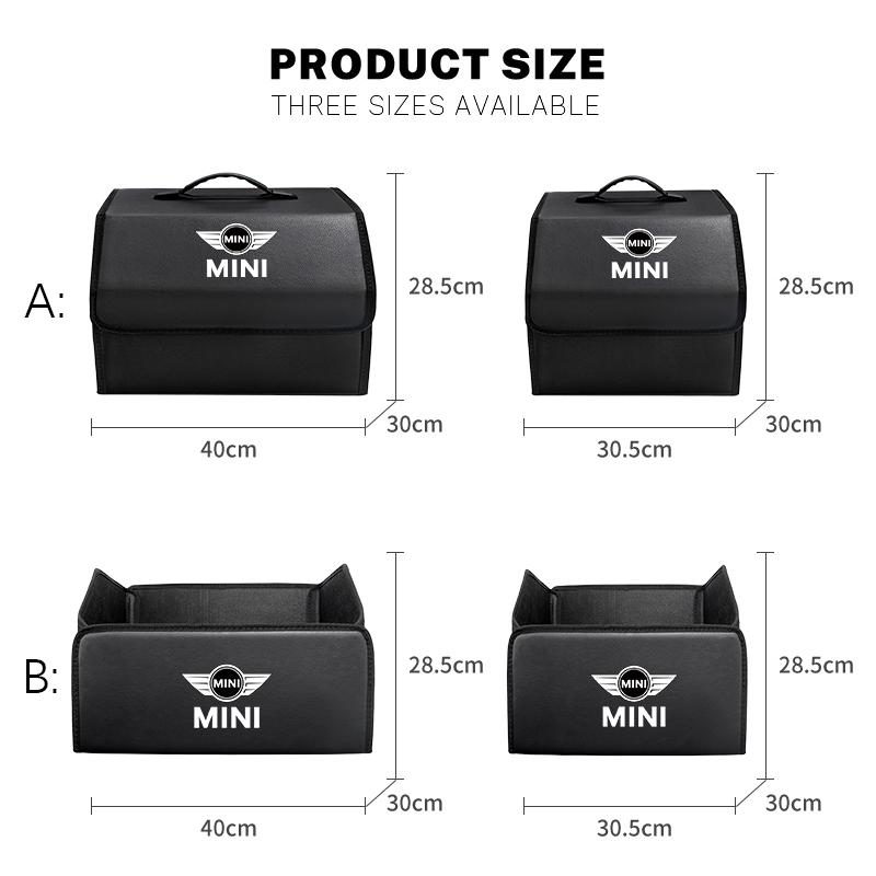Car Trunk Sorting Box Camping Tools Storage Boxes For MINI Cooper R56 F56 R50 JCW Cabrio Aceman Countryman Clubman Roadster btrme66
