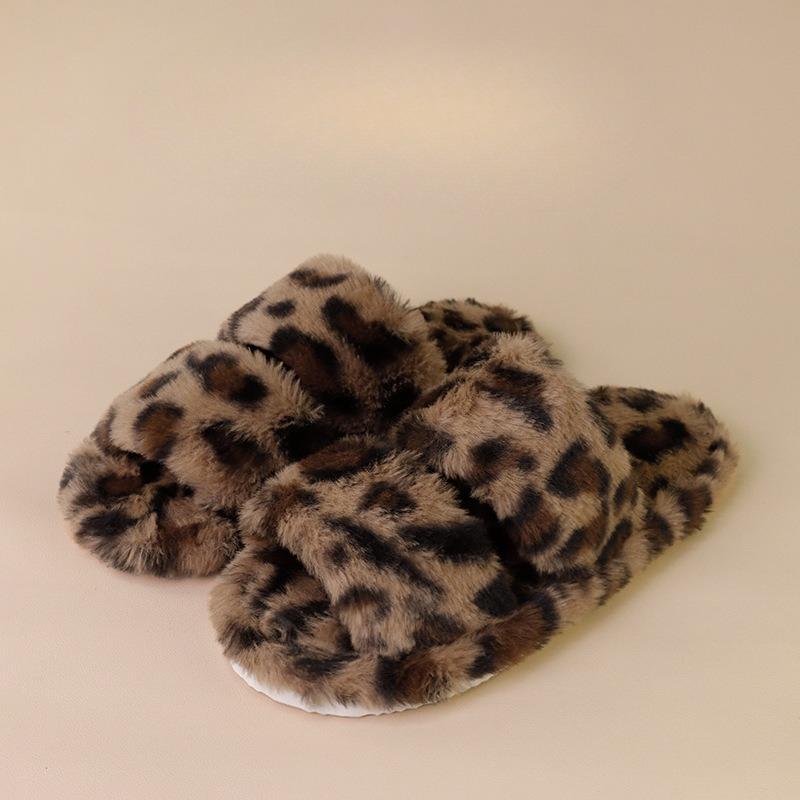 Women's Home Slippers Plush and Non-Slip Comfortable Casual Slipper