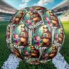 Custom Name Personalized Masha and the Bear Print Size 5 Soccer Ball Training & Match Football, for Team, Kicking, Gift for Football Enthusiasts
