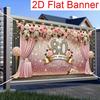 1Pcs 80th Birthday Golden Diamond Rose Decoration Background Birthday Backdrop Decorations For Photo Studio Photo Booth Party