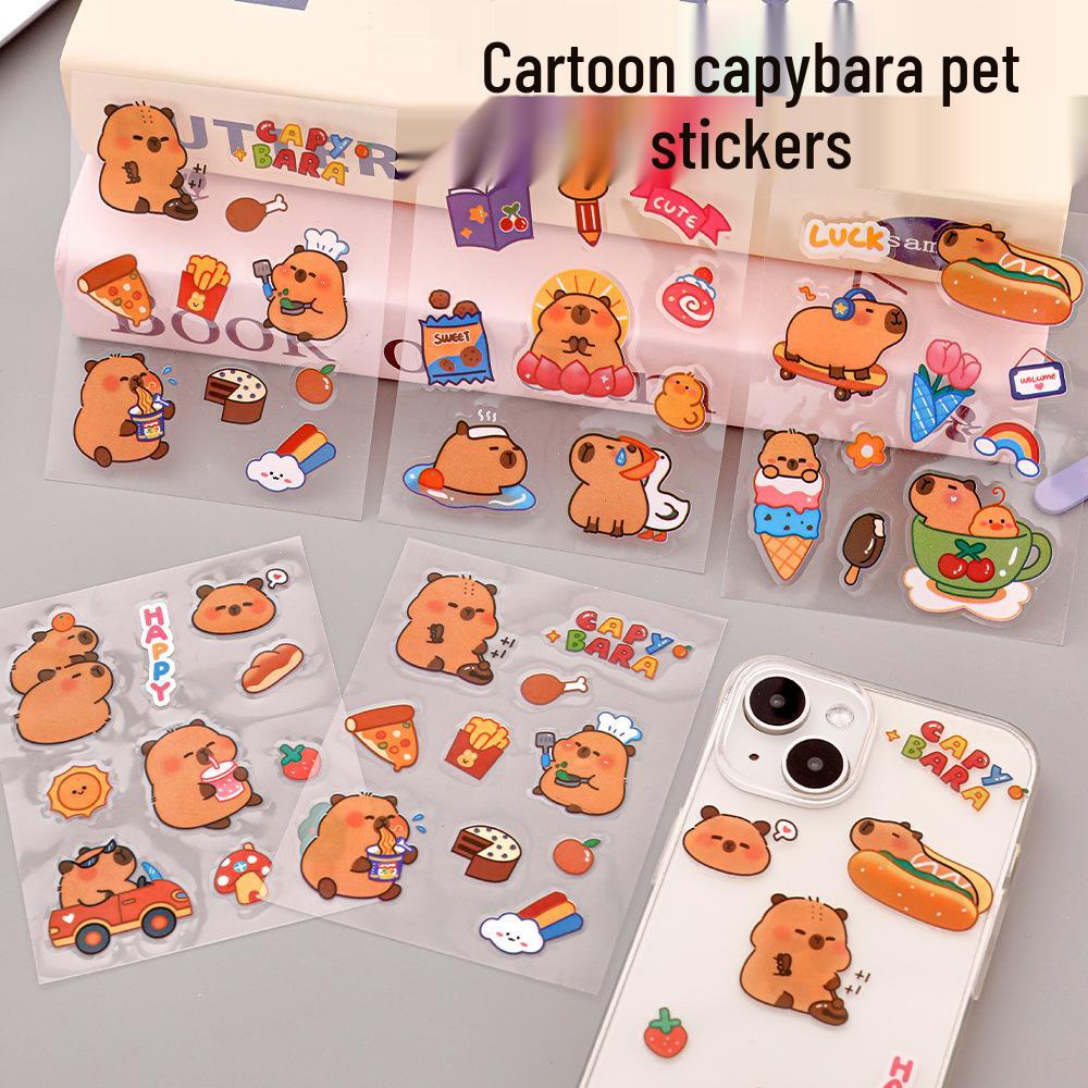 Capybara Schreibwaren Geschenkset: Überraschungsbox für Kinder - Schulbedarf-Packung