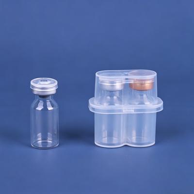 3ML 2Slot Vial Peptide Storage Case Microtube Container Box Peptide Storage Cases Refrigerator Stackable Freezer Tube Bottle