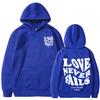 Love Never Fails Print Letter Hoodies Men/Women Sweatshirt Black Autumn Vintage Oversized Harajuku Loose Tops Casual Pullovers