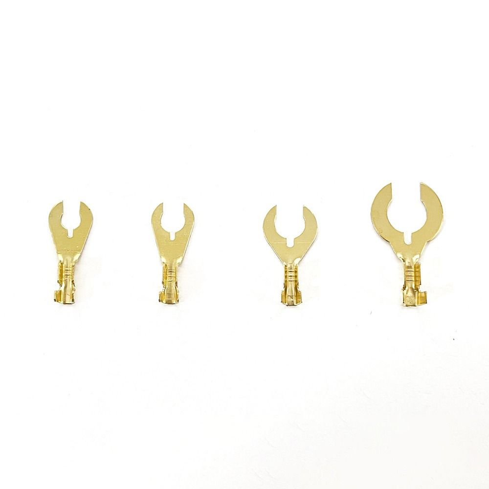 100PCS 4.2 5.2 6.2 8.2 Wire Connectors Brass Electrical Kit U-Type Terminals  Switching Power Supply