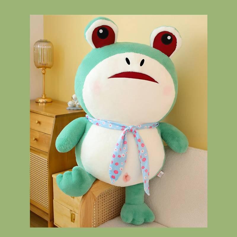 Eyed Frog Big Plush Toy Cute Cartoon Girl Kids Companionship Doll Birthday Gift
