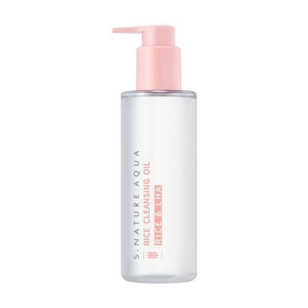 S.NATURE Aqua Rice Cleansing Oil – 200mL / Korean Fermented Pore Cleanser & Makeup Remover