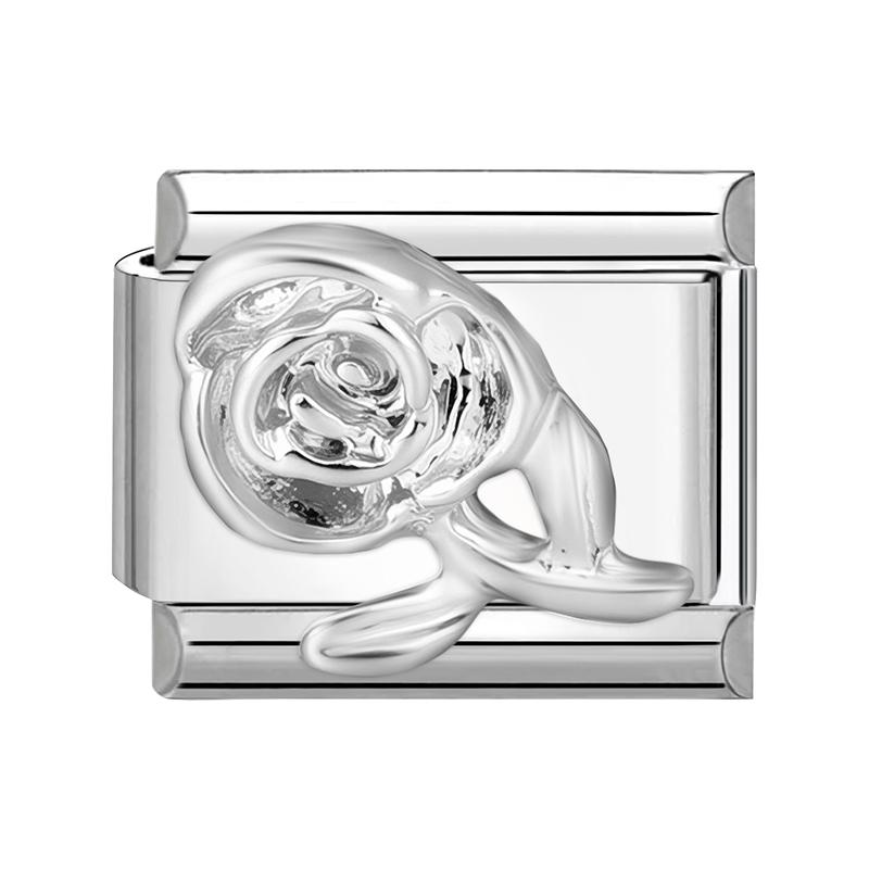 Y2K Heart Bow Knot Star Moon Butterfly Zircon Daisy Cross Italian Charm Links Fit 9mm Stainless Steel Bracelet DIY Making Gifts