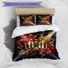 Set Lenzuola 3 Pezzi Stampato FC Anderlecht Traspirante Copripiumino con Federe Biancheria da Letto Decorativa per Camera da Letto Casa