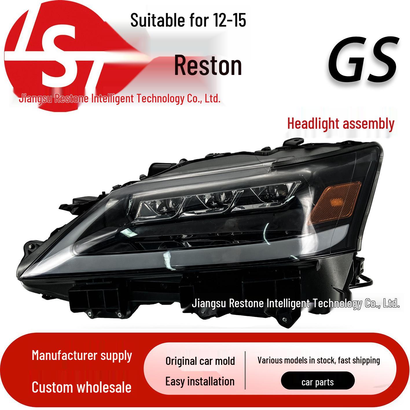 

12-15 Lexus GS Custom Three-Eye LED Headlights Left