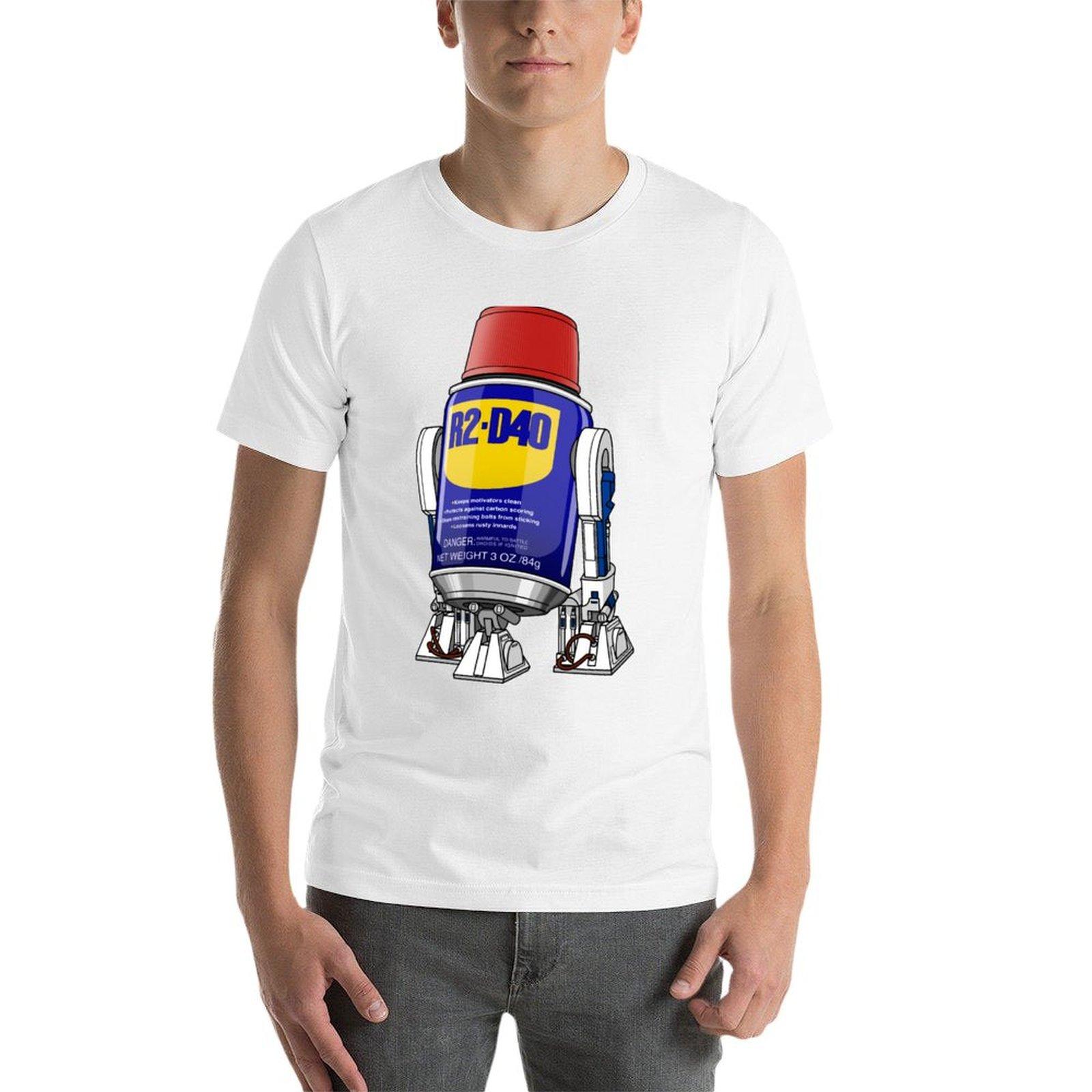 

R2-D40 T-Shirt cotton t shirts man 100% man graphic t shirt cotton t shirts high quality T-Shirt S