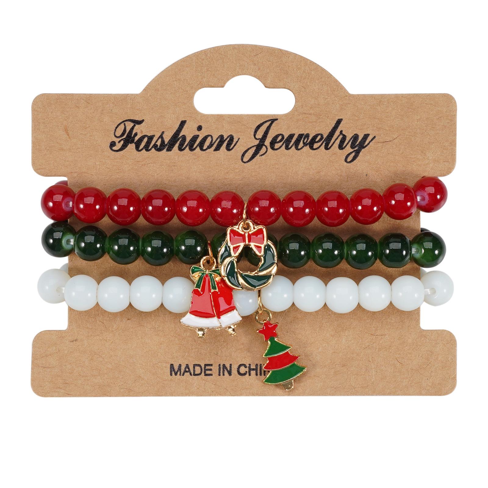 

JYL TS Bracelet Bohemian Leaf Beads Enhances Elegance Style 3 3 pieces/card