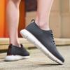 Dzianinowe Casualowe Buty Sportowe dla Mężczyzn Oddychające Siateczkowe Buty do Chodzenia Płaskie Buty do Biegania w Stylu Retro Duży Rozmiar 39-48