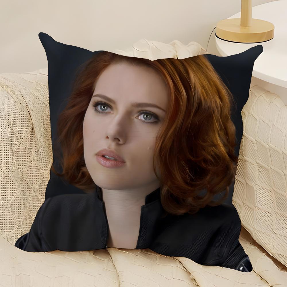 

SScarlett Icon JJohansson Pillow Case Natural Linen DoubleSided Printing Sofa Home Decor Cushion Cover 30X30cm