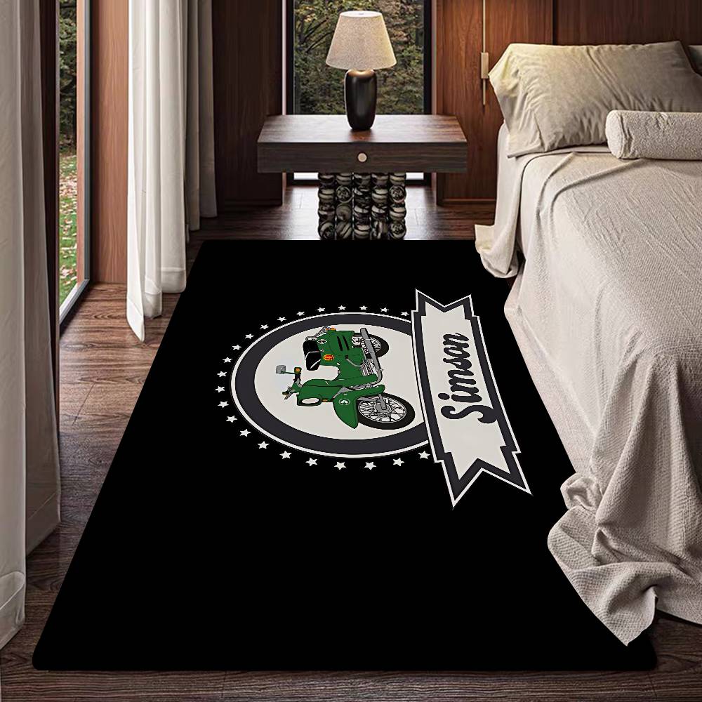 Motorcycle S-Simsons Kitchen Mat Cheaper Anti-slip Modern Living Room Balcony Printed Modern Home Decor