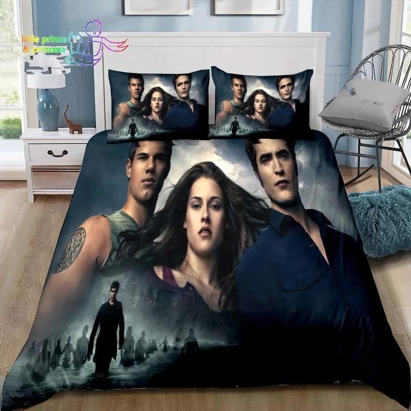3D The Twilight Saga Hd Printed Comfortable Duvet Quilt Cover Pillowcase Bedding Set Children Bedroom Decoration Home Textile