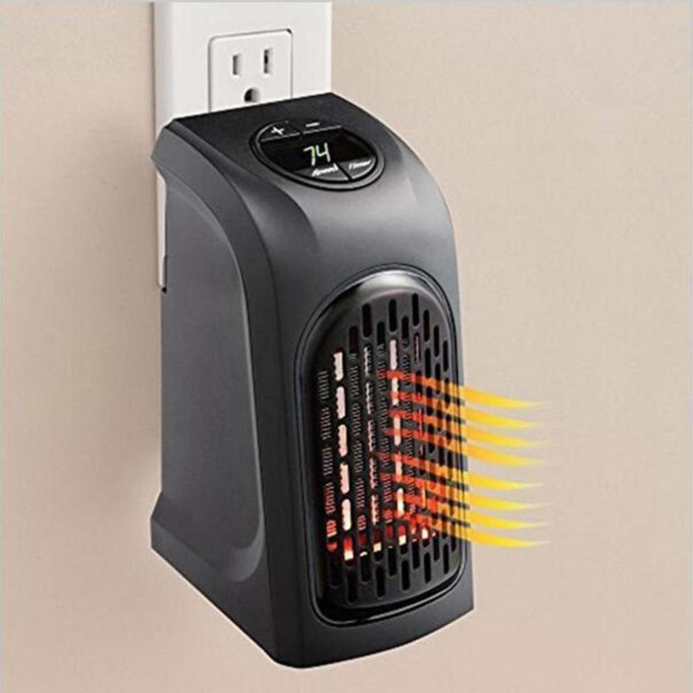 Mini ohřívač dmychadlo Přenosný praktický elektrický ohřívač s ventilátorem s dálkovým ovládáním Topení Sporák Radiátor Ohřívač Zástrčka Hot Air Fast Wall