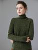 Women's High-Neck Cashmere Sweater: Autumn/Winter, Fancy Yarn, Loose, Thick, Long Sleeve Base Layer