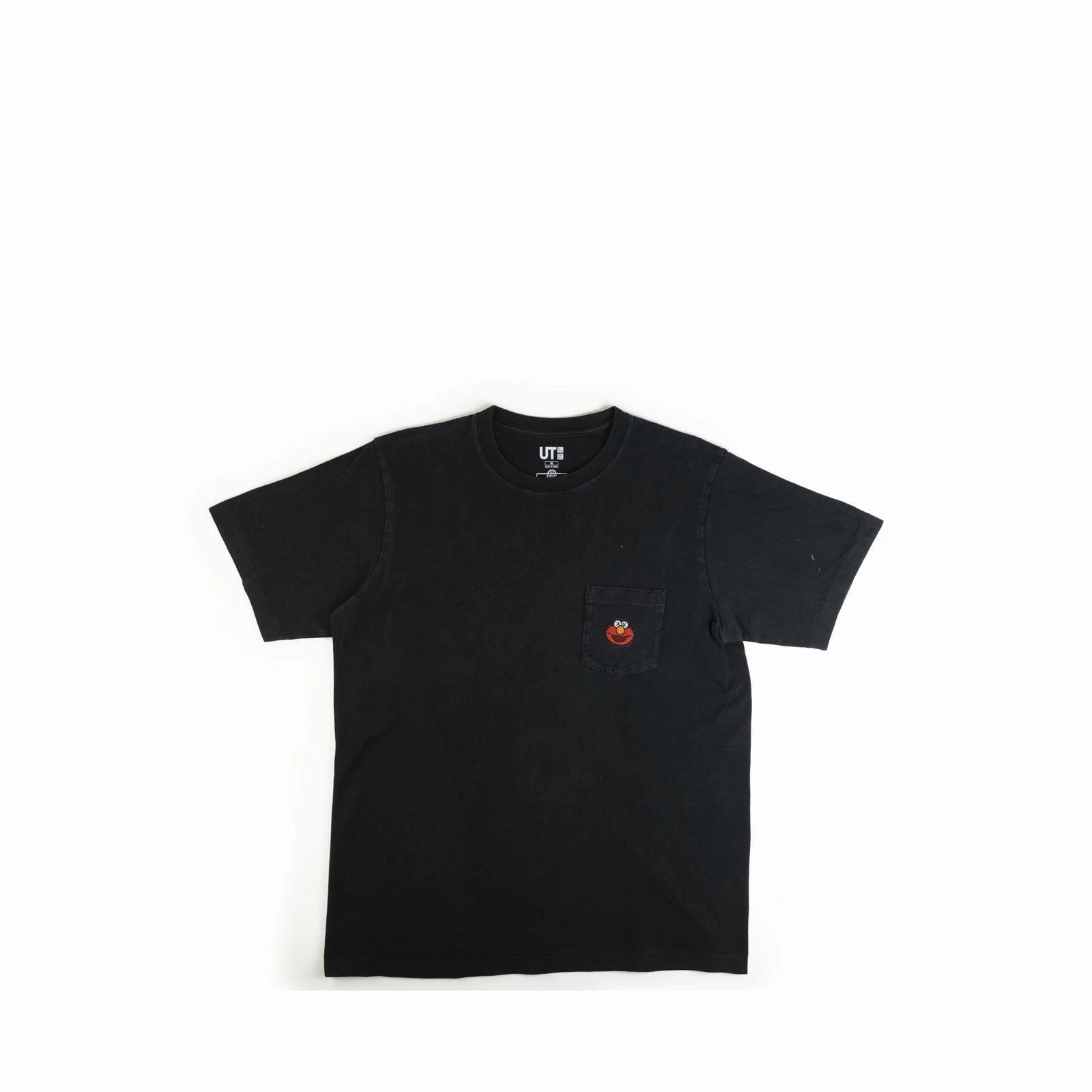 Kaws Sesame Street Elmo Paint Splatter Tee Shirt 4XL