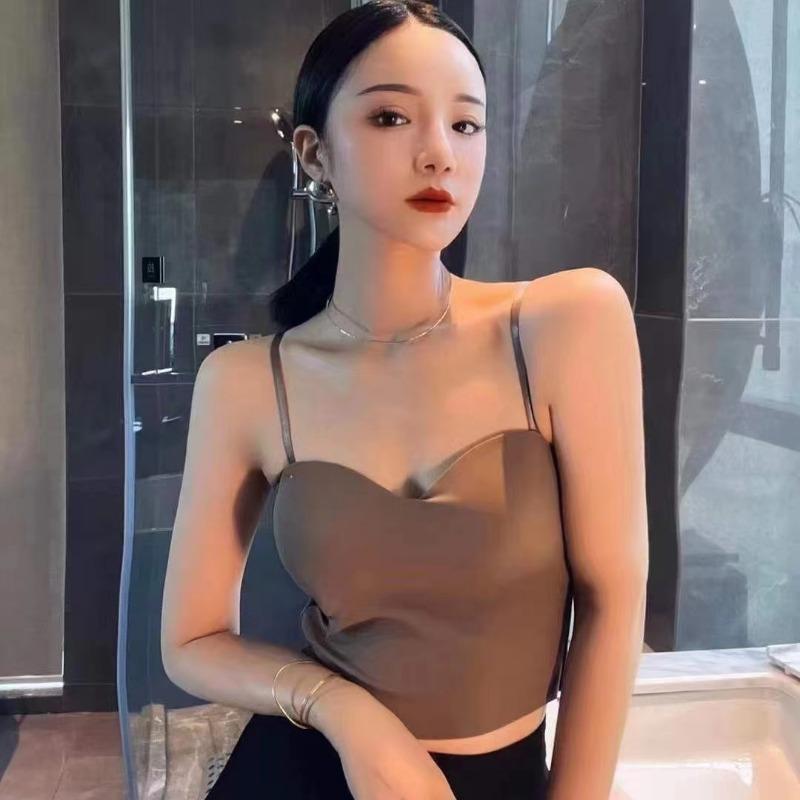 4 barvy tílko pro ženy fitness crop topy léto elegantní sexy univerzální ležérní estetické jednobarevné nové