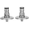 2pcs 1.5in Ball Lock Post Adapter Ball Lock Connection Brewing Fitting Beer Accessory Beer Keg