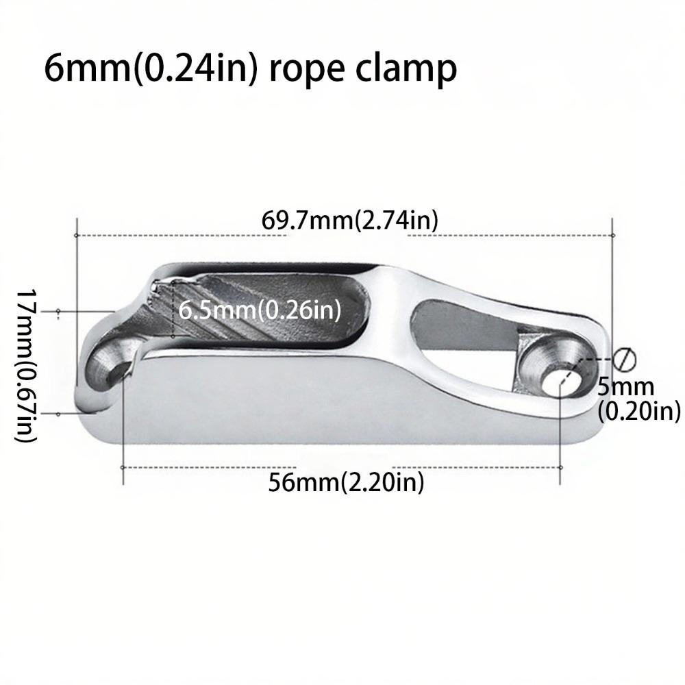 Mirror Polish Clam Cleat 316 Stainless Steel Marine Stainless Steel Cleat Boat Mooring Cleat Kayak