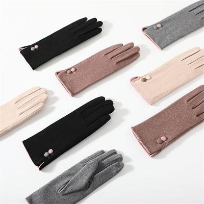 Thickened Warm Gloves Thin Velvet Mittens Daily Cycling Driving Gloves  for Women Girls
