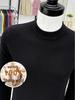 Men's High Neck 100% Pure Wool Sweater - Autumn & Winter Casual Knitwear