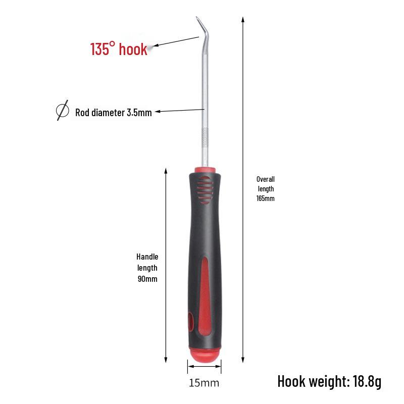 4-Piece Oil Seal & Tire Repair Tool Set - Includes Screwdriver Pullers and Hook Removers