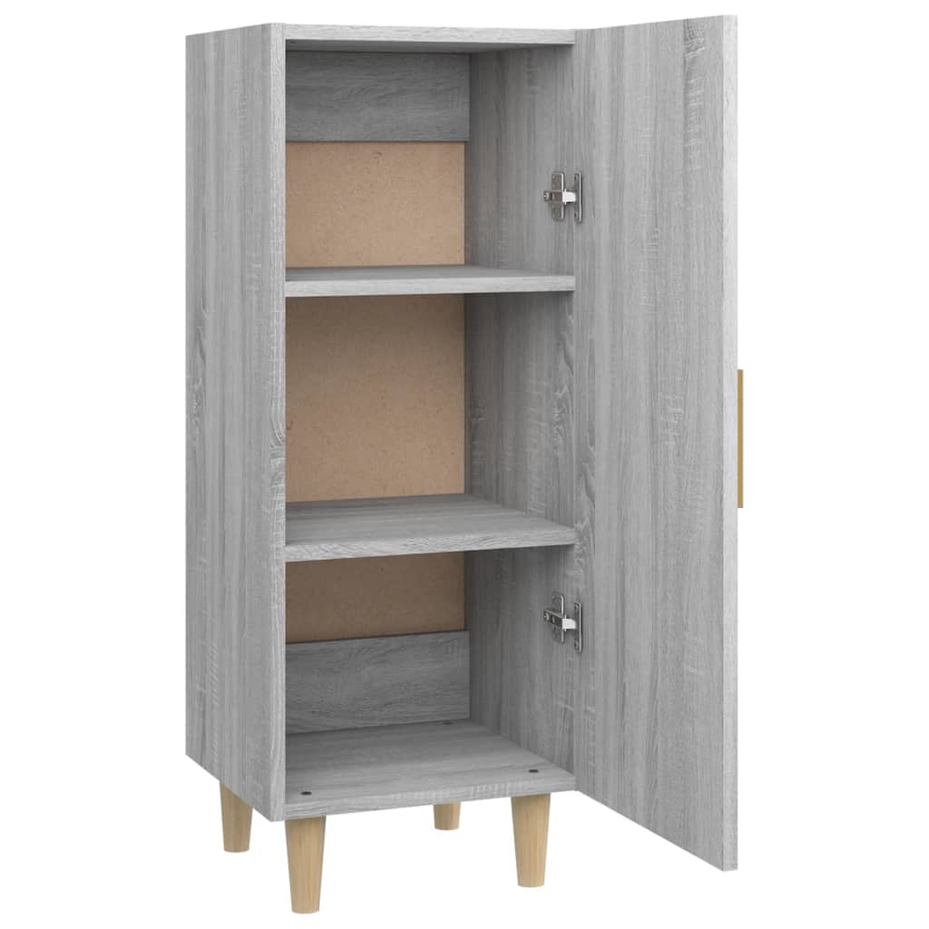 Sideboard Gray Sonoma 34.5 x 34 x 90 cm Engineered Wood