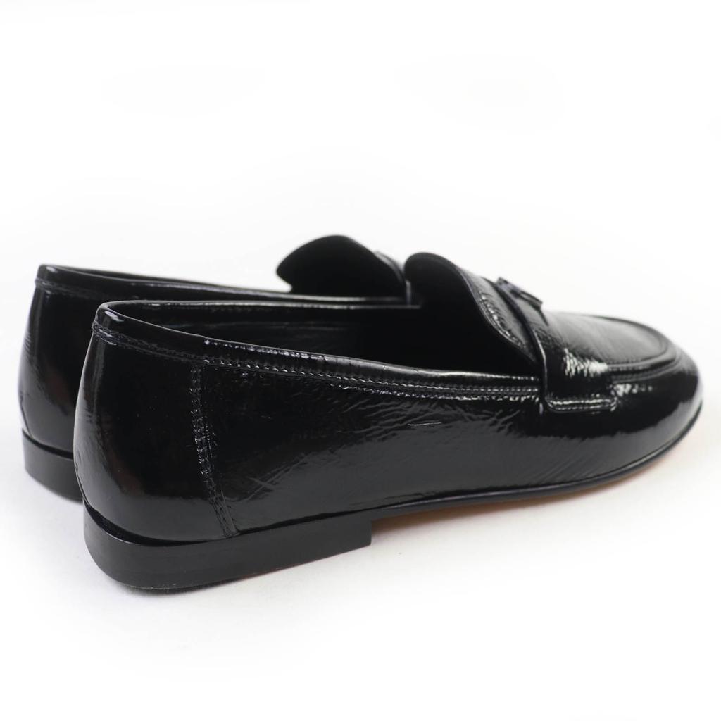 Louis Vuitton Slipper schwarz Lackleder Damen 35.5 Gebraucht