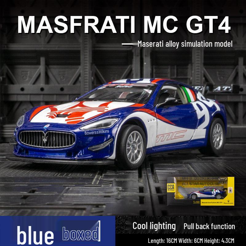 

Caipo GT4 Alloy Rally Car Model with Pull-Back Sound & Light Features синий